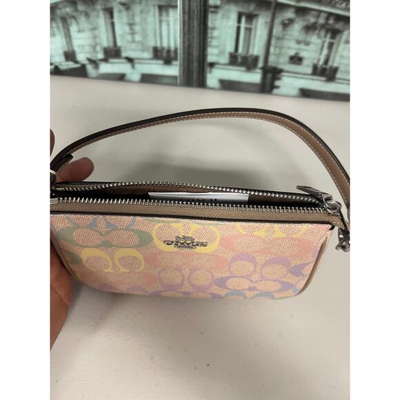 Coach CDC38 Nolita 19 In Rainbow Signature Canvas IN Sand Multi - Picture 6 of 9